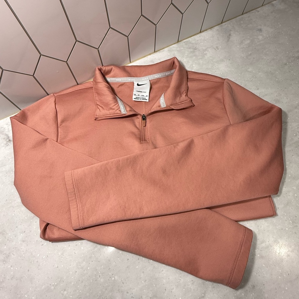 Nike Coral Quarter-Zip Top